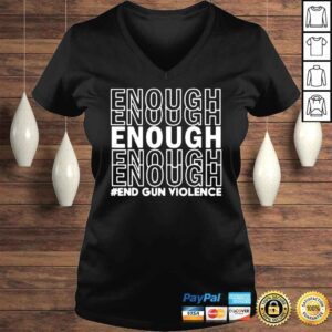 VLadies Enough End Gun Violence Texas Shooting Peace No Gun Shirt