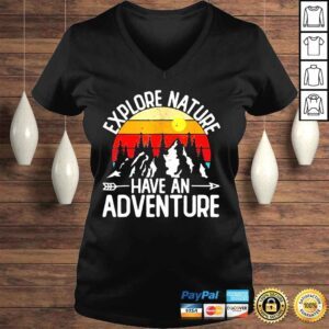 VLadies Explore nature have an adventure retro forest shirt