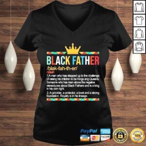 VLadies Fathers day black father noun definition african American shirt