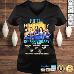 VLadies Fifth Harmony Music Band 10th Anniversary 20122022 Thank You For The Memories shirt