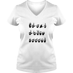 VLadies Finger Language Black Lives Matter TShirt