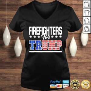 VLadies Firefighters for Trump july 4th pro Trump republican fireman shirt