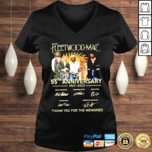 VLadies Fleetwood mac 55th anniversary 1967 2022 band thank you for the memories shirt