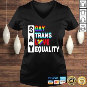 VLadies Florida gay say gay say trans stay proud lgbtq gay rights shirt