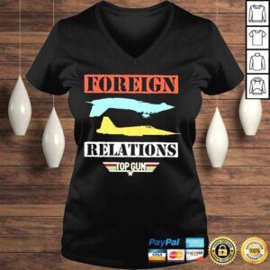 VLadies Foreign relations top gun shirt