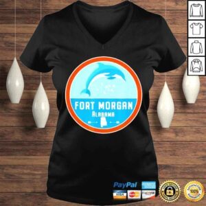 VLadies Fort Morgan Alabama Beach Dolphin AL Vacation Shirt