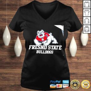 VLadies Fresno State Bulldogs logo shirt