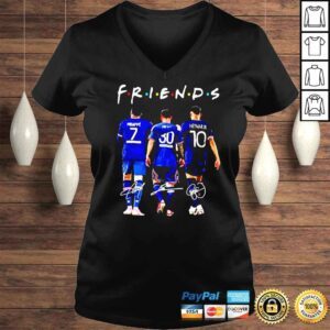 VLadies Friends Kylian Mbappe Lionel Messi Neymar signatures shirt