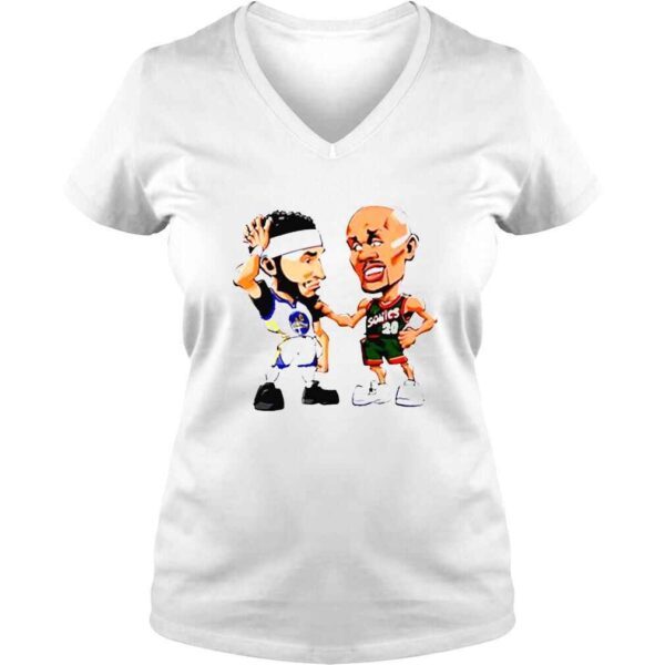 Gary Payton vs Klay Thompson shirt - Image 2