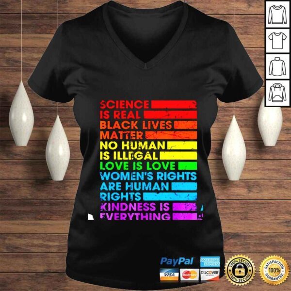 Gay Pride Science Is Real Black Lives Matter Love Is Love shirt - Image 2