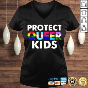 VLadies Gay Protect Queer Kids Pride LGBT Support Queer Gifts TShirt