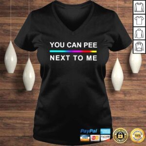 VLadies George Takei LGBT you can pee next to me shirt