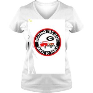 VLadies Georgia Bulldogs Bulldawg Tailgate Truck to Table shirt