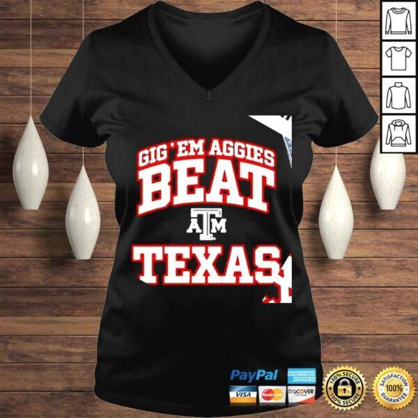 Gigem Aggies beat Texas logo shirt - Image 2