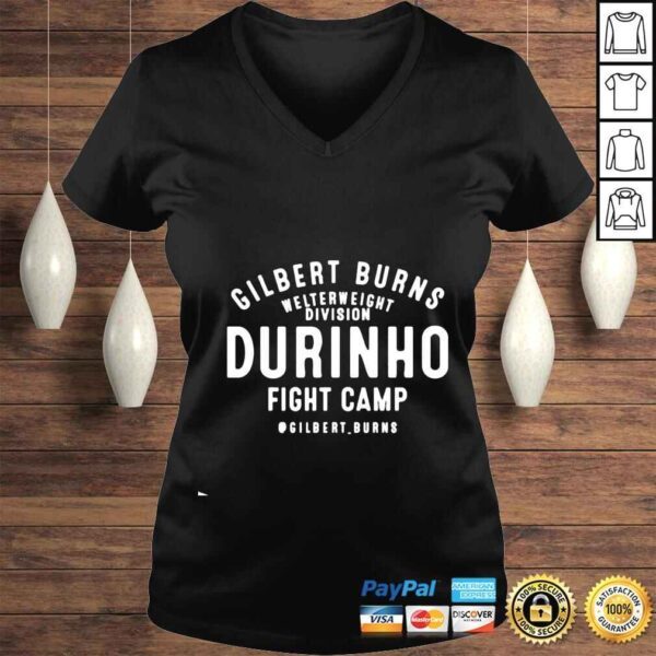 Gilbert burns welterweight division durinho fight camp shirt - Image 2