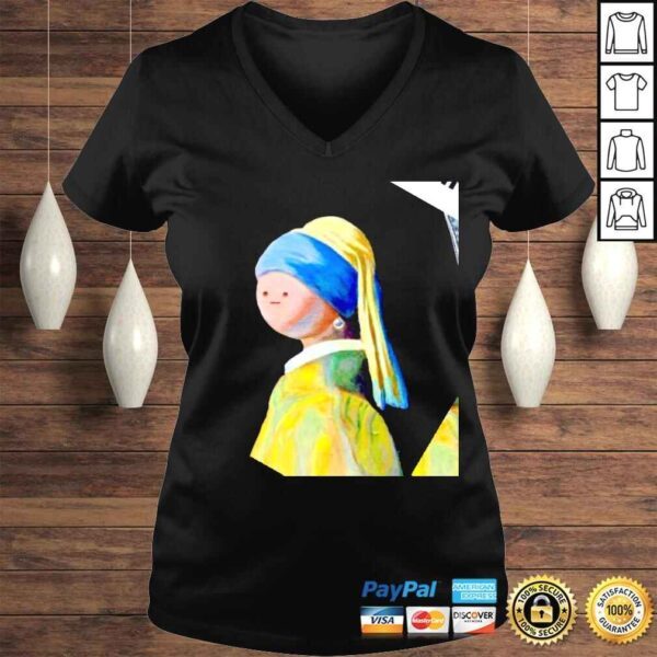 Girl with a Pearl Earring active funny shirt - Image 2