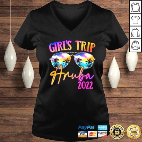 Girls Trip Aruba 2022 Sunglasses Summer Matching Group Shirt - Image 2