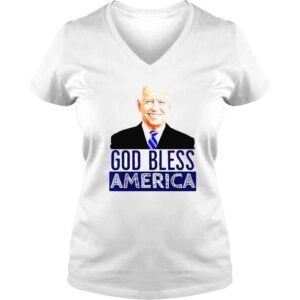 VLadies God Bless America Joe Biden President TShirt