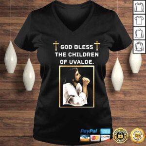 VLadies God Bless The Children Of Uvalde Shirt