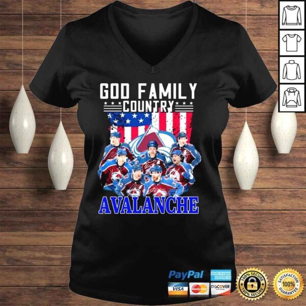 God family country Colorado Avalanche signatures shirt - Image 2