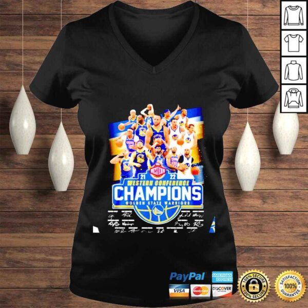 Golden State Warriors 20212022 Western Conference signatures shirt - Image 2