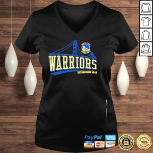 VLadies Golden State Warriors 47 Hometown Regional Golden Gate Bridge T Shirt