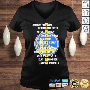 VLadies Golden State Warriors Andrew Wiggins Draymond Green Kevon Looney shirt