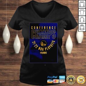 VLadies Golden State Warriors Conference Champs 20212022 NBA Playoffs shirt