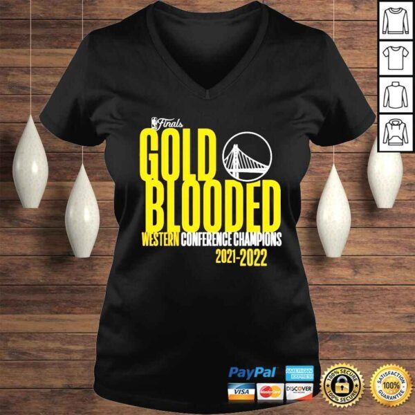 Golden State Warriors Finals Gold Blooded 2022 Western Conference Champions shirt - Image 2