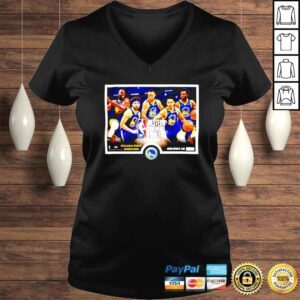 VLadies Golden State Warriors Highland Mint 2022 Western Conference Champions Team Force shirt