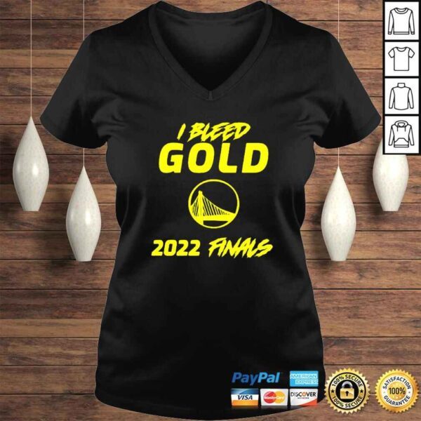 Golden State Warriors I bleed gold 2022 finals shirt - Image 2