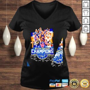 VLadies Golden State Warriors NBA Western 2021 2022 Western Conference Champions signatures shirt