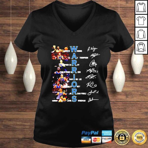 Golden State Warriors Players 2022 signatures shirt - Image 2