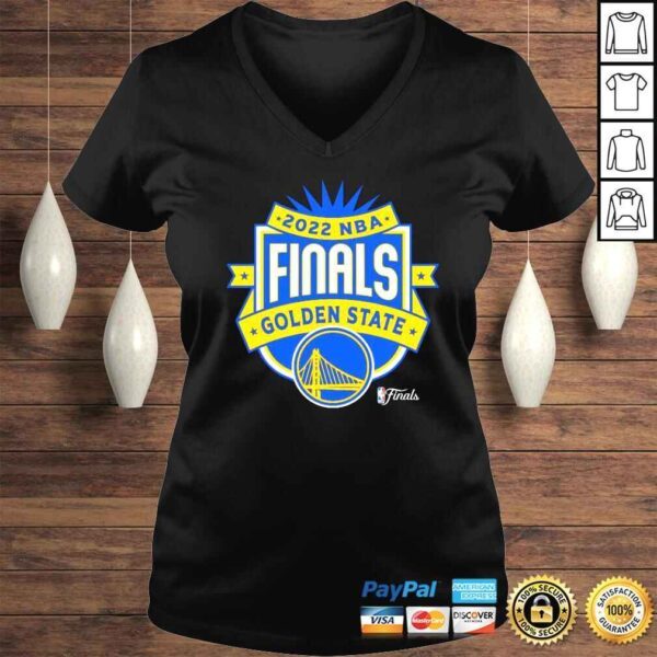 Golden State Warriors Sportiqe 2022 NBA Finals Crest Comfy shirt - Image 2