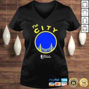 VLadies Golden State Warriors Sportiqe 2022 NBA Finals Davis shirt