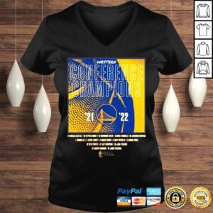 VLadies Golden State Warriors Western Conference Champions 20212022 shirt