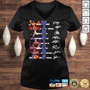 VLadies Golden State Warriors all team 2022 signatures shirt