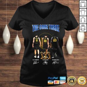 VLadies Golden State Warriors the core three Klay Thompson Stephen Curry Draymond Green shirt