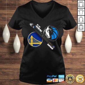 VLadies Golden State Warriors vs Dallas Mavericks 2022 NBA Playoffs Western Conference Finals Matchup Dual Purpose TShirt