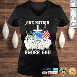 VLadies Golden state one nation under god team player American shirt