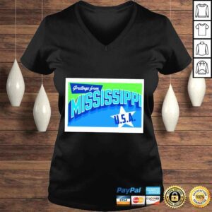 VLadies Greetings from Mississippi USA shirt