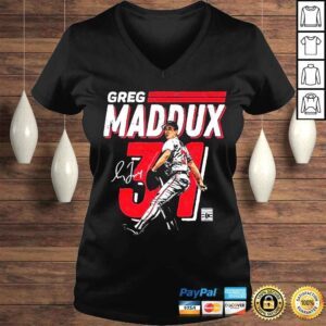 VLadies Greg maddux atlanta dash wht shirt