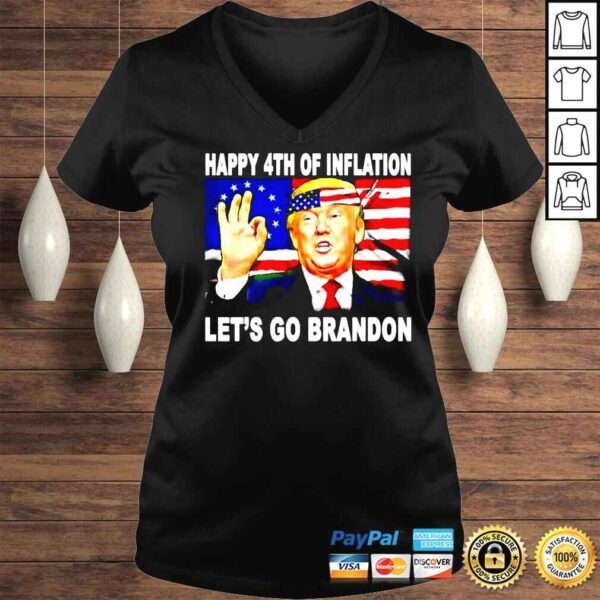 Happy 4th of Inflation Lets go Brandon shirt - Image 2