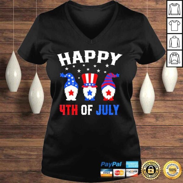 Happy 4th of july gnomes patriotic American flag cute gnomes shirt - Image 2