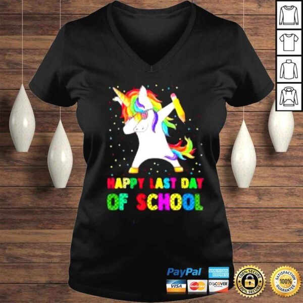 Happy Last Day Of School 2022 Teacher Student Cute Unicorn Shirt - Image 2