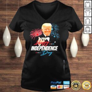 VLadies Happy independence day 4th of july Trump shirt