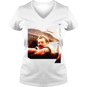 VLadies Harry Style Mustacherry photo shirt