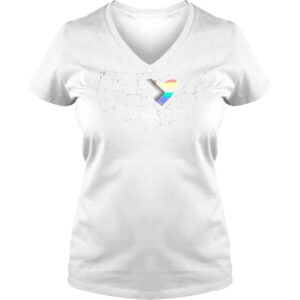 VLadies Heartland Progress Pride Flag Shirt