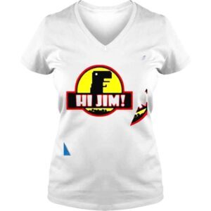 VLadies Hi Jim Jurassic Park logo shirt