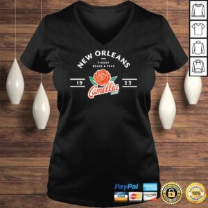 VLadies Hold The Mayo New Orleans Finest Beans And Peas Camellia Shirt